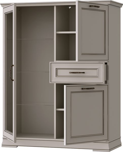 Тумба Black Red White Florencia KOM1W2D1S