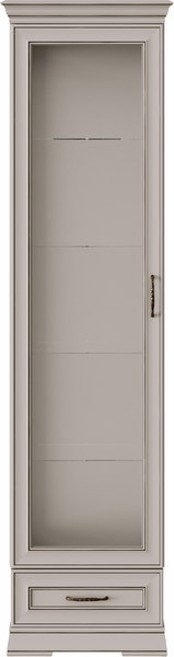 Шкаф-пенал с витриной Black Red White Florencia REG1W1SZK