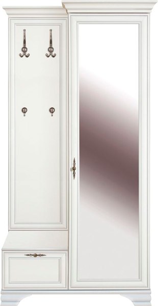 Секция в прихожую Black Red White Kentaki с вешалкой S320-PPK1D1K/P - фото