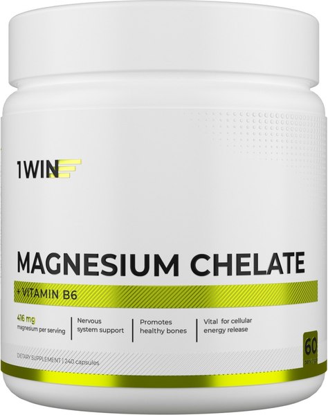 Пищевая добавка 1WIN Магний бисглицината и витамин В6 - фото