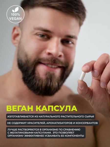 Пищевая добавка 1WIN Магний бисглицината и витамин В6