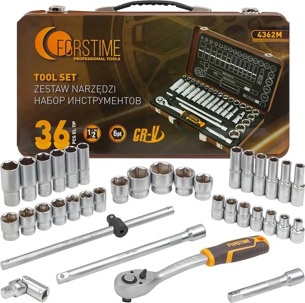 Универсальный набор инструментов Forstime FT-4362M - фото