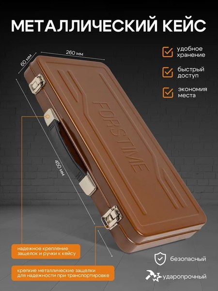 Универсальный набор инструментов Forstime FT-4362M