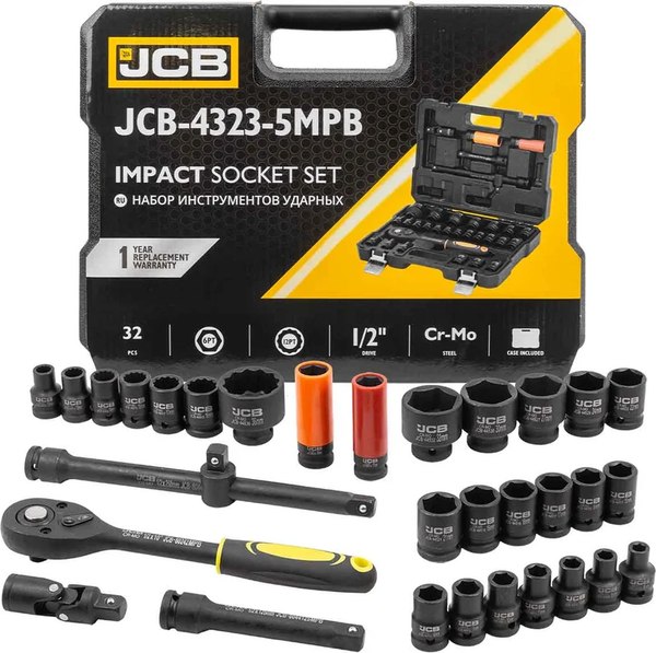 Универсальный набор инструментов JCB 4323-5MPB - фото