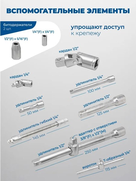 Универсальный набор инструментов Scheppach Sch-4821-5