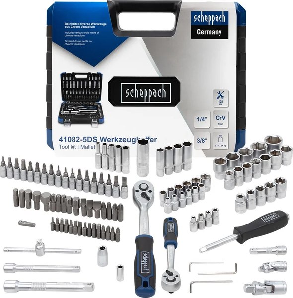 Универсальный набор инструментов Scheppach Sch-41082-5DS - фото