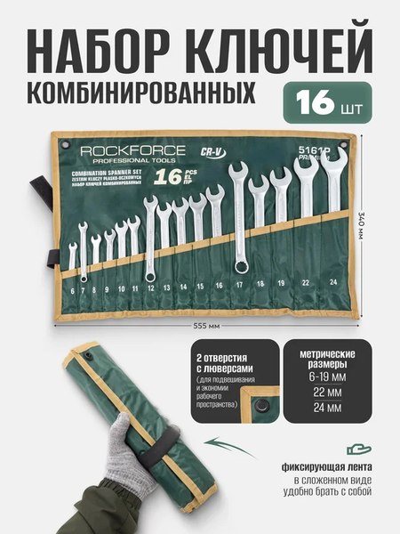 Набор ключей RockForce RF-5161P Premium