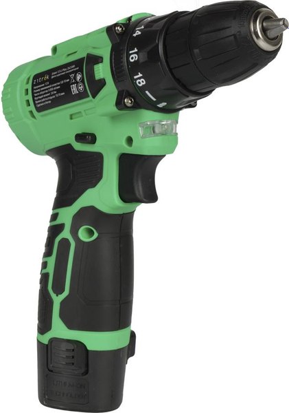 Аккумуляторная дрель-шуруповерт Zitrek Green 12-Li Plus / 083-1114