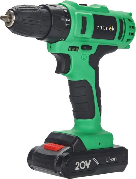 Аккумуляторная дрель-шуруповерт Zitrek Green 20-Li Plus / 083-1115 - фото