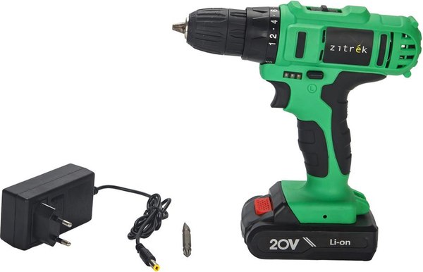 Аккумуляторная дрель-шуруповерт Zitrek Green 20-Li Plus / 083-1115