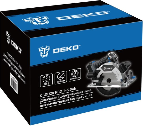 Дисковая пила Deko CSDU20 Pro / 083-1105