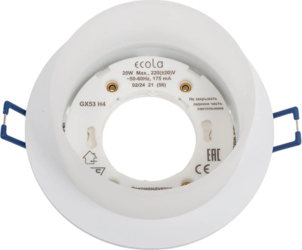 Точечный светильник Ecola GX53 H4 SP5371 / SR531WECB