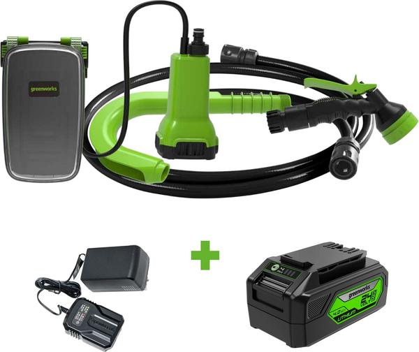 Садовый насос Greenworks G24SWP 24V / 3401007UB