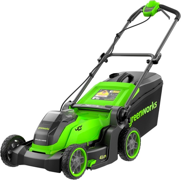 Газонокосилка аккумуляторная Greenworks GD40LM411 40V 41см / 2521007UG - фото