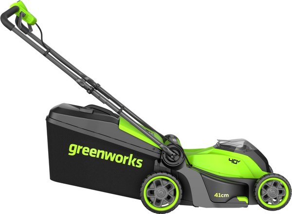 Газонокосилка аккумуляторная Greenworks GD40LM411 40V 41см / 2521007UG
