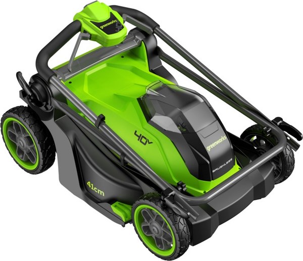 Газонокосилка аккумуляторная Greenworks GD40LM411 40V 41см / 2521007UG