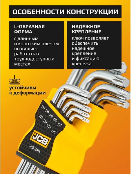 Набор ключей JCB JCB-5098L