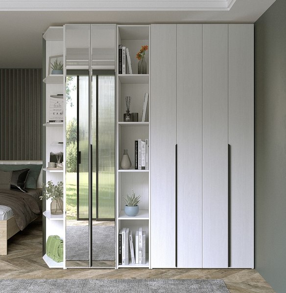 Шкаф-гармошка Евва Лайн ЛН-1D.450.01(2Z)