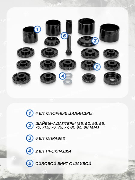 Набор автоинструмента Yataforce YF-924T1