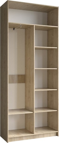 Шкаф-гармошка Евва Лайн ЛН-2D.450.02(2Z/2Z)