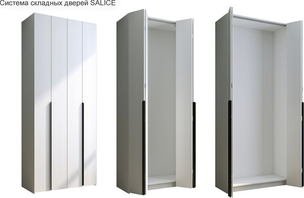 Шкаф-гармошка Евва Лайн ЛН-2D.450.02(2Z/2Z)