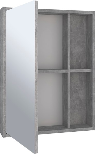 Шкаф с зеркалом для ванной Runo Эко 52