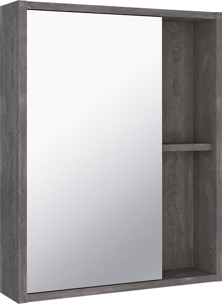 Шкаф с зеркалом для ванной Runo Эко 52