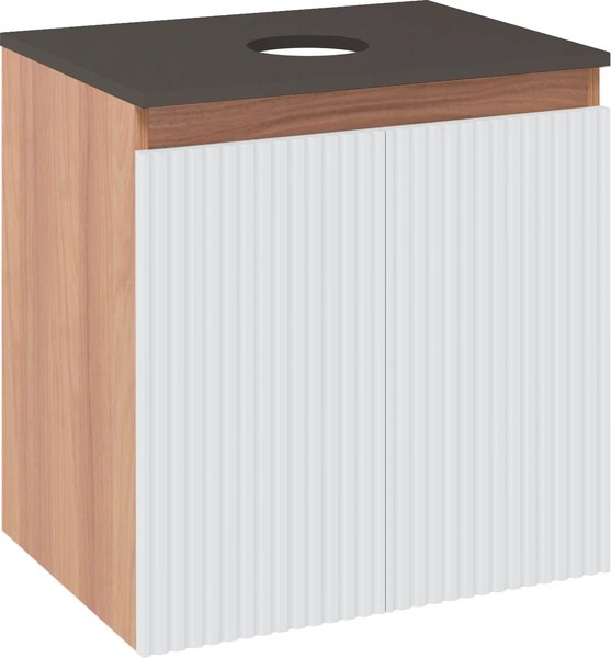 Тумба под умывальник Runo Соренто 60 вертикаль - фото