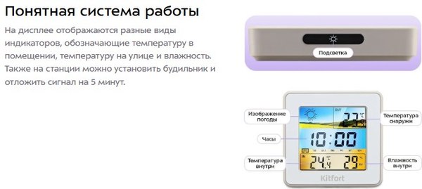 Метеостанция цифровая Kitfort КТ-3709