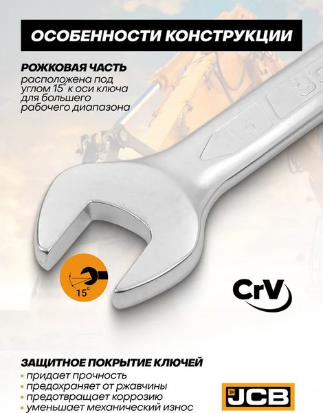 Набор ключей JCB 5102P