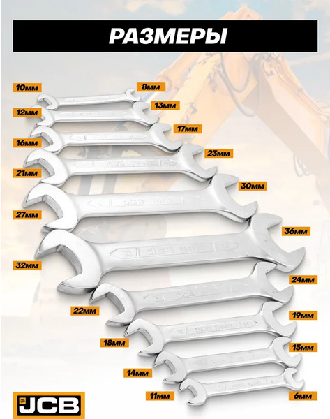 Набор ключей JCB 5103P