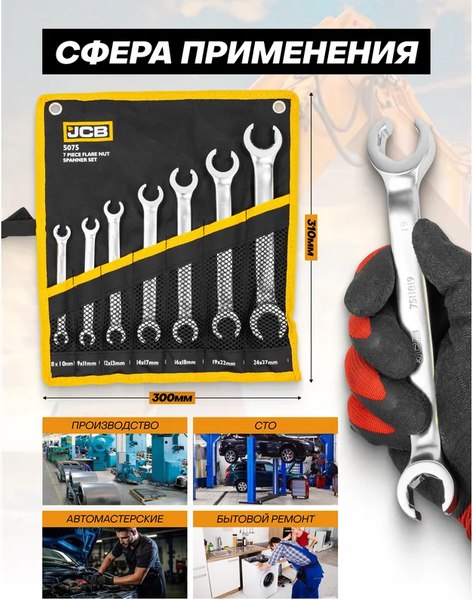 Набор ключей JCB 5075