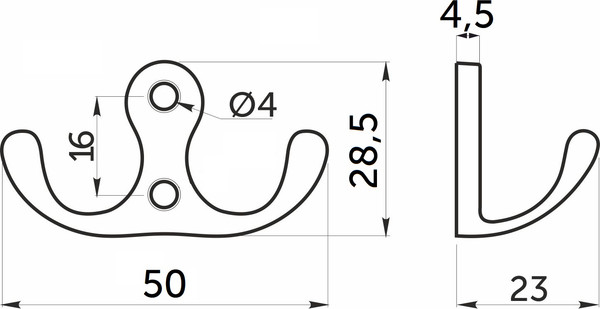 Набор крючков для одежды AKS WP19