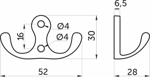 Набор крючков для одежды AKS WP19