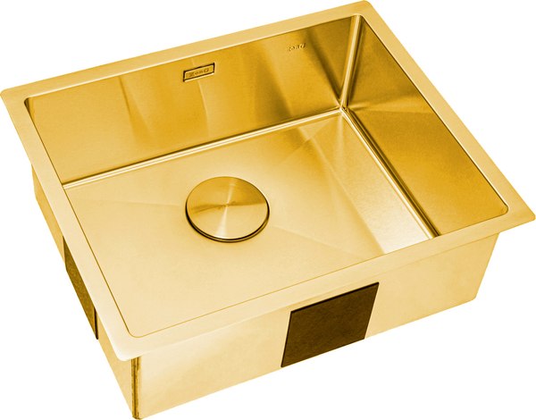 Мойка кухонная ZORG ZRN 4555 Premium PVD Gold - фото
