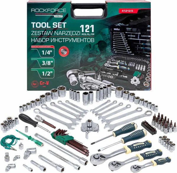 Универсальный набор инструментов RockForce Light 41212-5 - фото
