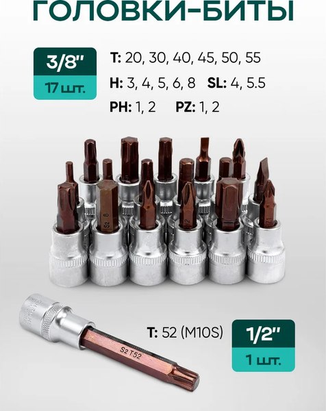 Универсальный набор инструментов RockForce Light 41212-5