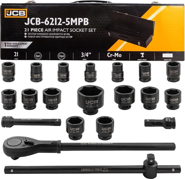 Универсальный набор инструментов JCB 6212-5MPB - фото