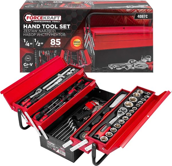 Универсальный набор инструментов ForceKraft FK-4087C - фото