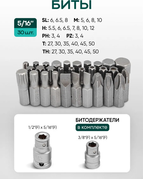 Универсальный набор инструментов RockForce Light 38841-216