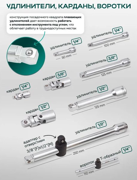 Универсальный набор инструментов RockForce RF-38841 Premium