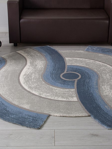 Коврик Karmen Hali Safir 00836T-DAIRE-GREY-BLUE