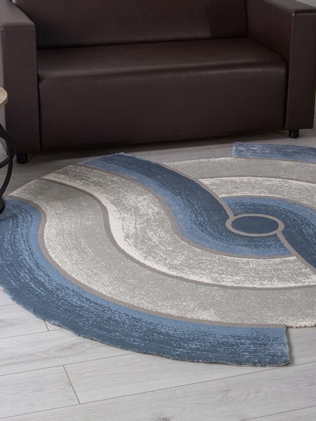 Коврик Karmen Hali Safir 00836T-DAIRE-GREY-BLUE