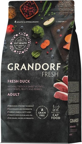 Сухой корм для кошек Grandorf Adult Fresh Duck&Sweet Potato - фото