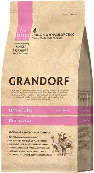 Сухой корм для кошек Grandorf Kitten Lamb&Turkey - фото