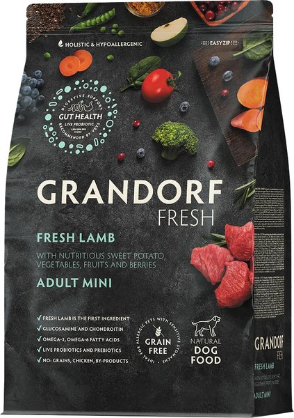 Сухой корм для собак Grandorf Adult Mini Breeds Fresh Lamb&Sweet Potato - фото