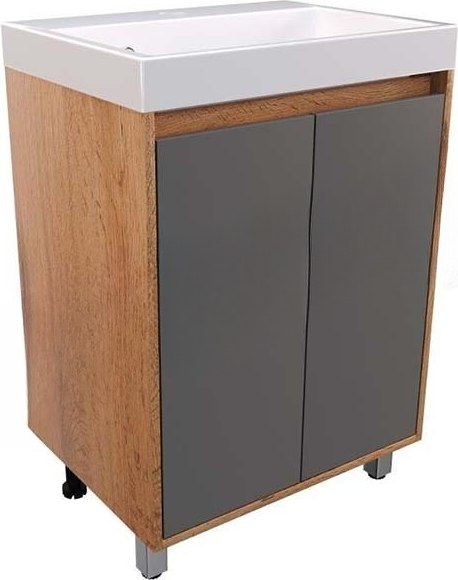 Тумба под умывальник Vako Смарт Слим 60 / 20797 - фото