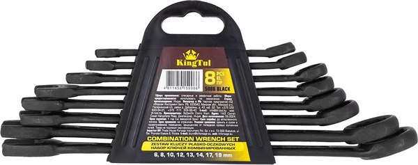 Набор ключей KingTul KT-5086 Black - фото