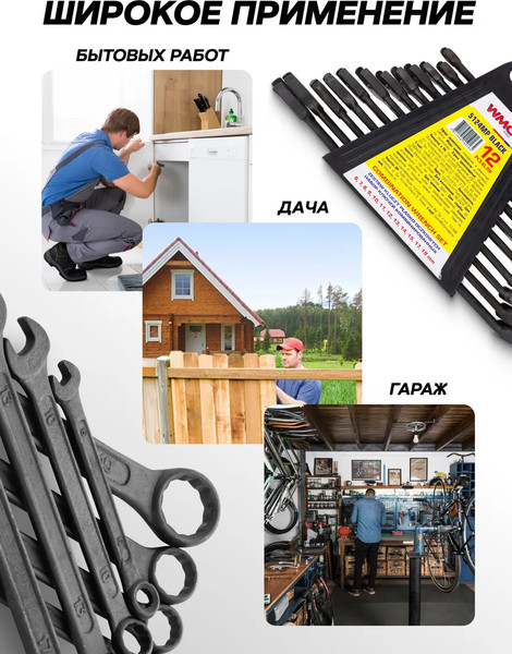 Набор ключей WMC Tools WMC-5124MP Black