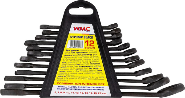 Набор ключей WMC Tools WMC-5123MP Black - фото
